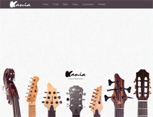 Tablet Screenshot of kaniaguitars.com